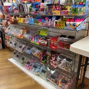  display of candy and sweets