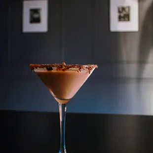 a chocolate martini