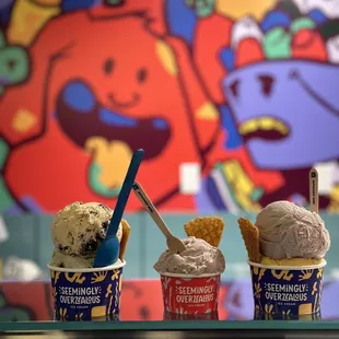 2 Scoops  &amp; 1 Scoop cups