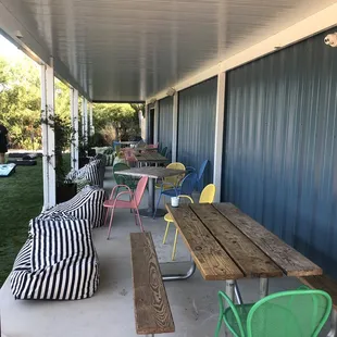 Outside seating area