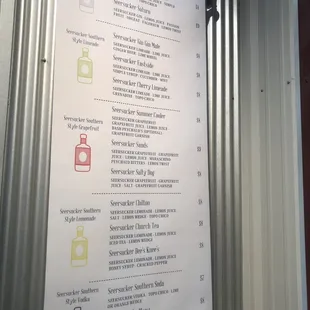 Big distillery menu