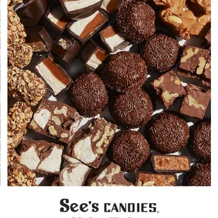 a variety of candies