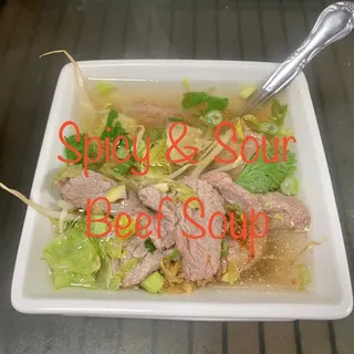 Spicy and Sour Beef Soup