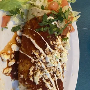 Chicken Suizo Burrito