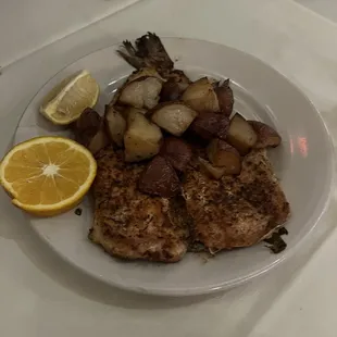 Rainbow trout with rosemary potatoes