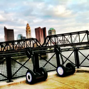 Taking a break on the SegAway tour!