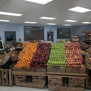 a variety of fruits and vegetables