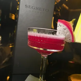 Pink Dragon Cocktail ($17)