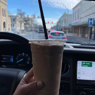 Half chocolate/half peanut butter protein with coconut milk. SLAPS - that's how the kids these days would describe it.