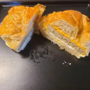 Breakfast Croissant: Sausage and Egg