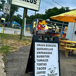 Our taco truck in front of building