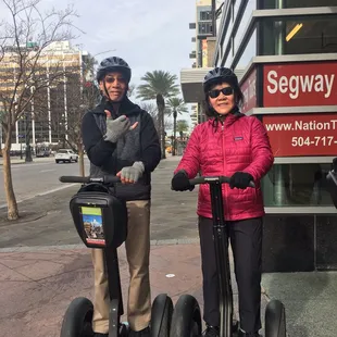 In front of the Segway office