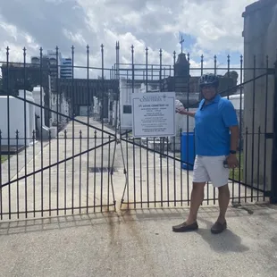 One of the stops on the tour. Unfortunately the cemeteries are currently closed due to covid.