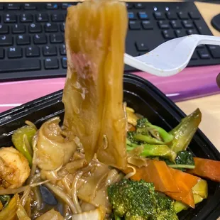 Noodles stocked together. :(