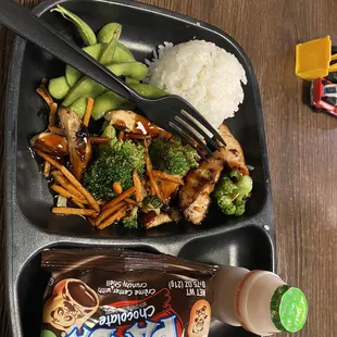 Kids chicken teriyaki meal