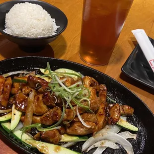 Spicy chicken teriyaki