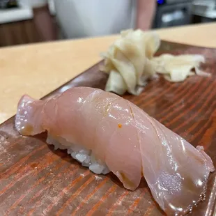 sushi being prepared
