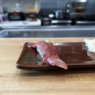 sushi on a plate