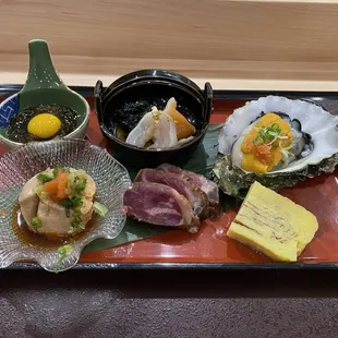 Omakase appetizers