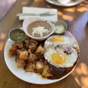 a plate of food on a table
