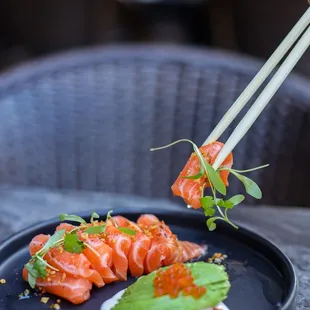 Salmon crudo