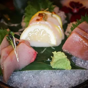 THE TRILOGY* 3pc each tuna / yellowtail / salmon (choice of nigiri or sashimi)