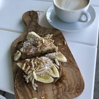 Nutty Banana Toast