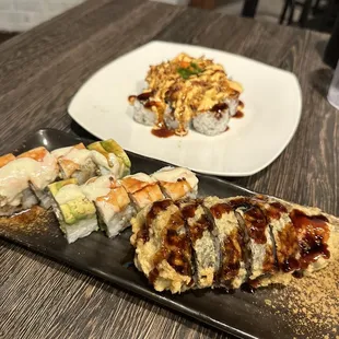 Super Tiger Specialty Roll and Las Vegas Roll