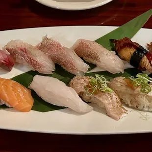 Great sushi specials  in addition to salmon, eel &amp; yellowtail (from the daily specials, not menu)
