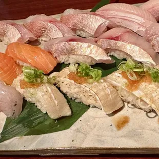 Some great sushi specials from Sekisui East: including Golden threadfin bream (Itoyoridai) yellow porgy, flounder fin-side(Engawa)