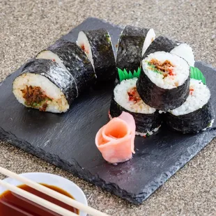 food, sushi and sashimi