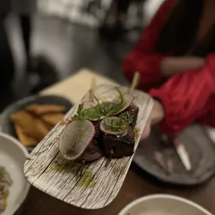 Beef Tongue Skewers
