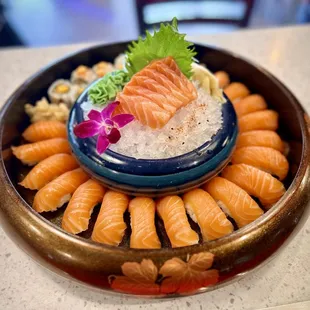 Salmon/Sake Sashimi &amp; Sushi