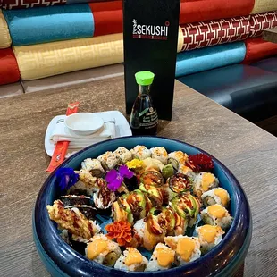 Mexican Roll,Firecracker Roll,Spider Roll,California Roll