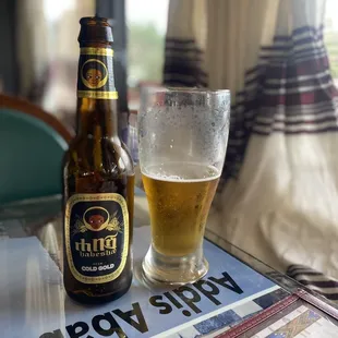 Cold gold Habesha beer
