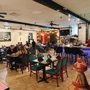 the interior of a restaurant