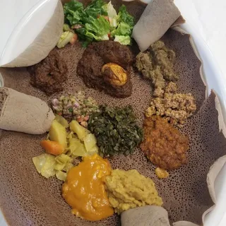 Selam Meat and Veggie Combination Special