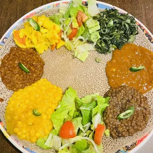 Vegetarian and Vegan Combo Entree