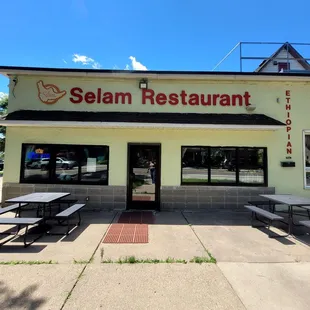 Front of restaurant