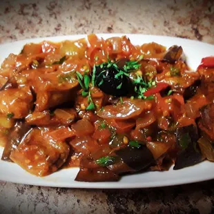 Mix eggplant salad