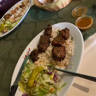 Mix Shish Kebab and Chicken Gyro Combo
