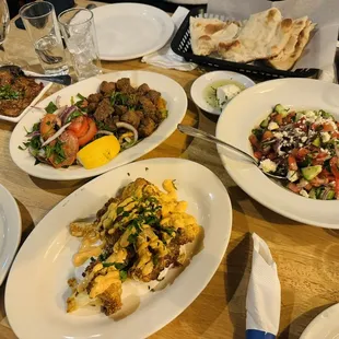 plates of food on a table