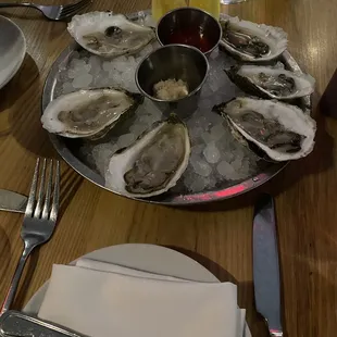 Oysters- island creek and another type.