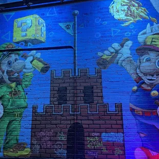 Mural at the entrance