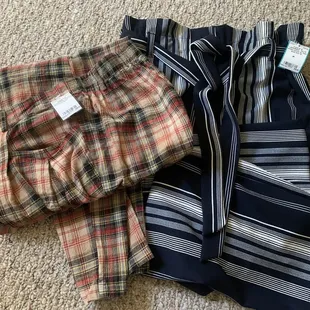 Snagged two lighter material pants for working in the office for summer months. Both super cute.