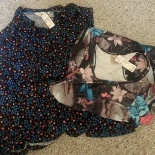 BOGO summer rack sale. Snagged the cute cotton dress for $5 (was $23) and top (was $12 marked down to &amp;3) for free.