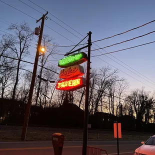 the neon sign