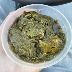 Medium Mustard Green with turkey