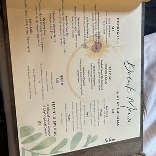 Menu as of 6/15/23