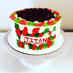 a decorated cake